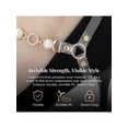 thumbnail image 4 of Women's Halloween's Halloween Detachable Shoe Straps Bands Adjustable Anti-Slip Faux Pearl Chain Shoe Straps Belts with Buckle for Heels  1 Pair Transparent One Size, 4 of 6
