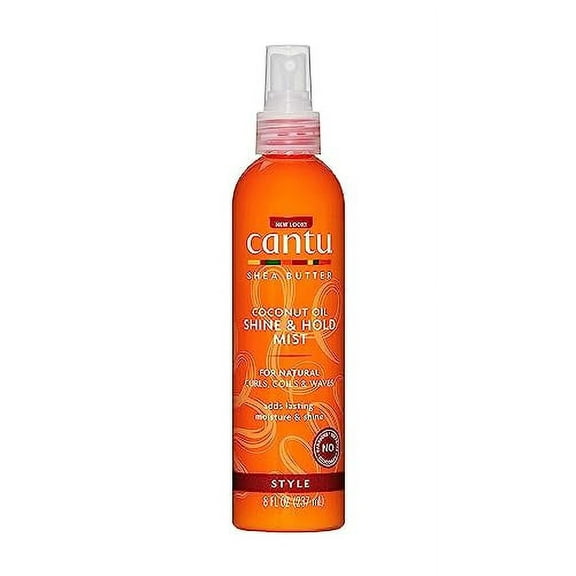 Cantu Shea Butter Coconut Oil Shine and Hold Mist, 8 Fluid Ounce