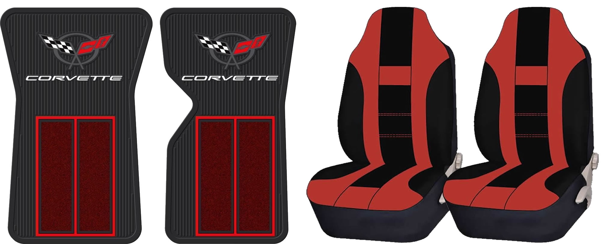red and black seat covers walmart