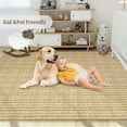 thumbnail image 6 of Garvee 10'x13' Washable Area Rug Soft Braided Print Large Rug Non-Slip Low Pile Rugs for Living Room Bedroom, Camel, 6 of 7