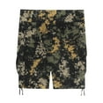thumbnail image 4 of WTOBBY Men's Casual Summer Shorts with Camouflage Print, Loose Fit Work Style, Large Size, Multi-Pocket Utility, 5-Inch Mid-Length, No Belt Needed for Easy Wear,Dark Gray S, 4 of 5