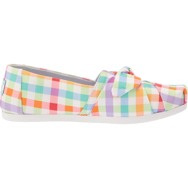 TOMS Female Adult Women 7.5 10016695 Multi Summer Plaid Bow 