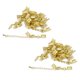 thumbnail image 1 of Juego De 24 Piezas Sunnimix Broche Clip Cadena Extensora Dorados, 1 of 7