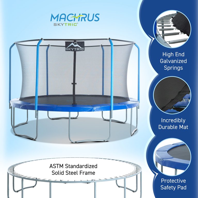 Machrus Skytric 13FT Round Trampoline with Top-Ring Flex
