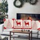 thumbnail image 5 of Juego de 4 fundas de almohada decorativas de Navidad, estilo 1, 5 of 5