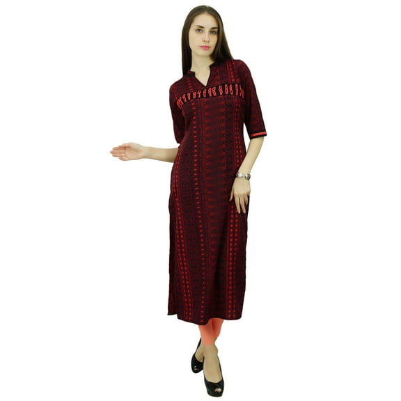 Phagun Abstract Bollywood Designer Rayon Kurta Ethnic Dress Tunic Kurti