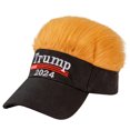 thumbnail image 3 of Trump 2024 Sombrero Con Pelo Ajustable Verano para El Hombres Mujeres (), 3 of 5