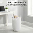 thumbnail image 5 of HOLDN’ STORAGE Small Trash Can with Open Top for Compact and Tight Spaces – 1.58 gal Capacity, White, 5 of 8