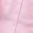 thumbnail image 5 of UACY Boys Linen Button Down Dress Shirt Kids Long Sleeve Shirts Tops School Uniform Shirt for Toddlers Teen (Pink, 5-6 Years), 5 of 6