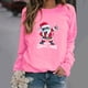 thumbnail image 2 of Sudadera de Cuello Redondo de Navidad Para Mujer Blusa de Tops Con Estampado Suelto de Moda Odeerbi  ODB195973, 2 of 7