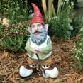 thumbnail image 2 of 3-Piece Sports Hobbyist Gnome Collection-Gardener, Golfer, and Fisherman Home & Garden Figurine Statue 14"H, 2 of 4