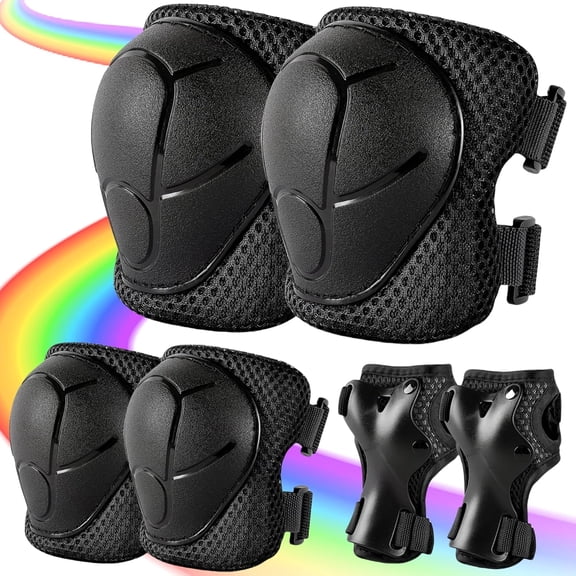 Knee Pads for Kids 3-14 Years Toddler Knee and Elbow Pads with Wrist Guards 3 in 1 for Bicycle Scooter Roller Skates Skateboarding