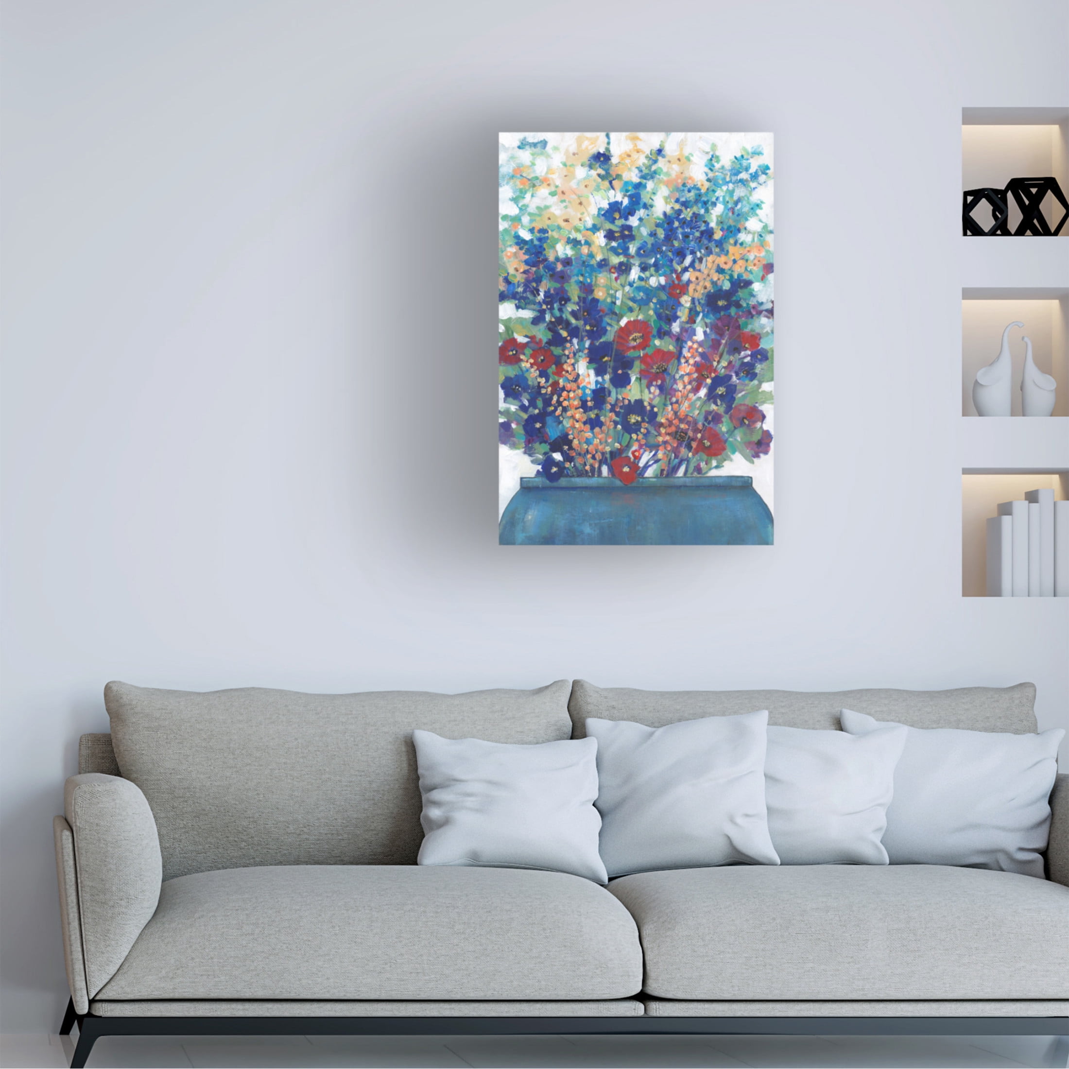 Trademark Fine Art Tim OToole  A bunch of Flowers II Canvas Wall Art