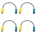 thumbnail image 1 of 4X Fakra Reversing AV-IN Camera Video Connection RCA Cable Parking Adapter - Fakra to RCA Video Cable Adapter,4 x Video Cable Adapter,Black&Blue&Yellow, 1 of 5