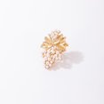 thumbnail image 1 of Anillo de unión de flores grandes de piedra de perla de lujo para mujer, joyería de fiesta de hoja de Metal de aleación de Color dorado Banban LingWen 8390606989321, 1 of 1