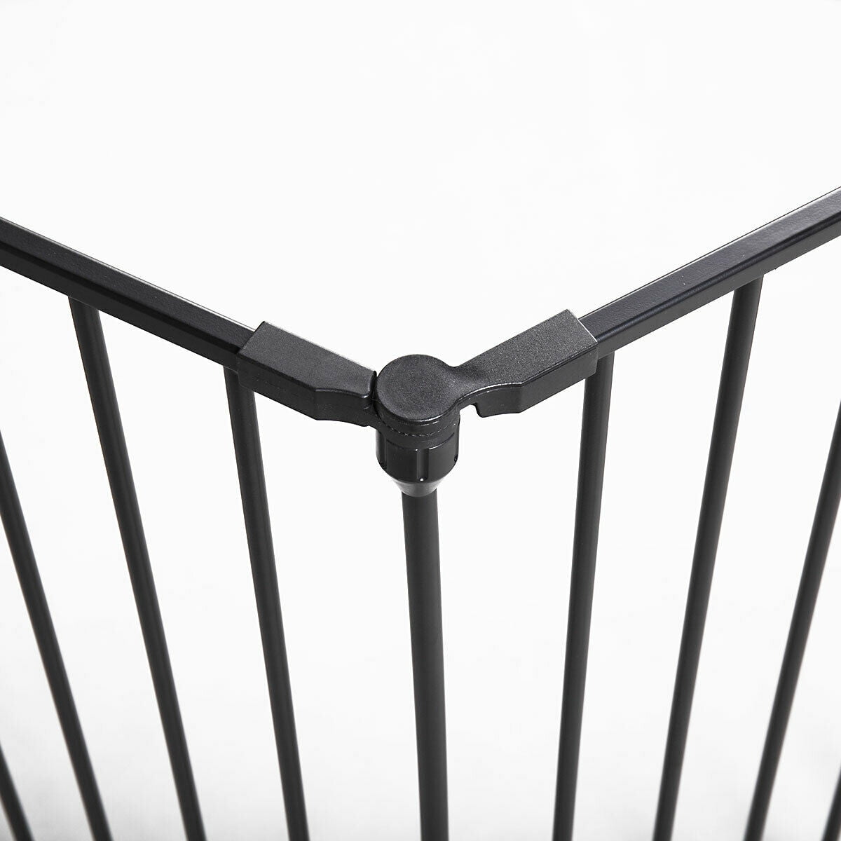 Kepooman 6 Panel Safety Kids Play Yard, Lightweight Panel Playpen Fireplac Fence with Gate for Toddler Child Pets - Black Kepooman 6 Panel Safety Kids Play Yard, Lightweight Panel Playpen Fireplac Fence with Gate for Toddler Child Pets - Black