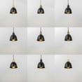 thumbnail image 6 of KAYYELAMP Set Three H-Type Track Lamp Gold Base Black Metal Shade Adjusted Cord Track Pendant Light for Kitchen Dining Table Loft(No Bulb, Track), 6 of 7