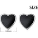 thumbnail image 3 of 925 Sterling Silver Jewelry Simple Black Ear Studs Earrings for Men Women Gift, 3 of 5