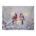 thumbnail image 1 of Led Canvas Wall Art ( Two Cardinals In Winter), 1 of 3