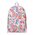 thumbnail image 3 of Paisley Design Canvas Bookbag for Women, Retro Floral Mandala Pattern Travel Backpack, Boho Chic Ethnic Style School Daypack, 3 of 5