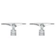 thumbnail image 1 of 2Pcs Double Floor Longboard Trucks 6.25Inch Skateboard Bracket Trucks Casting Rear Truck Silver SHR90A, 1 of 8
