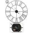 thumbnail image 2 of Sorbus Analog Wall Clock - Roman Numeral Style, Battery Operated Decorative Clock - Kitchen, Living Room, Bathroom Decor - 24 Inches (Gold), 2 of 5