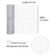 thumbnail image 4 of Unatoiry Sturdy Galvanized Poultry Mesh Fencing Versatile Chicken Wire Net Secure Rabbit Netting Silver 40x500cm 1Set, 4 of 6