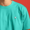 thumbnail image 5 of Dalix Lil Alien Midweight Garment Dye Soft Tee Short Sleeve Cotton Shirt Mens in Sea Green XS X-Small, 5 of 5