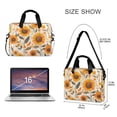 thumbnail image 3 of FORMRS 16" Laptop Bag Carrying Sleeve Case with Handle Travel Shoulder Briefcase, Watercolor Sunflowers and Leaves, 3 of 8