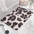 thumbnail image 3 of Beige and Black Of Leopard Print Flannel Non Slip Door Rugs,Washable Door Mats Indoor,Decorative Door Mats,Dirt-Resistant and Absorbent Doormat for Entrance,Bedroom,Kitchen,Bathroom,23.5x16in(60x40cm), 3 of 5