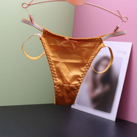 

Qazqa Women Comfortable Smart Leather Bag Lifting Cotton Crotch Triangle Underwear Yellow One Size
