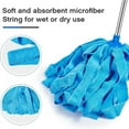 thumbnail image 5 of MesaSe 2 Packs Microfiber Cloth Mop Refill +1 Mop Handle Compatible with  QuickWring Bucket  For  Microfiber Cloth Mop Head, 5 of 5