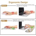 thumbnail image 4 of ArtSo Keyboard Wrist Rest and Mouse Pad with Wrist Support, Ergonomic Mouse Pad, Durable & Comfortable & Lightweight for Easy Typing Pain Relief, Memory Foam Keyboard Mousepad Set, White Golden Marble, 4 of 8