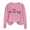 thumbnail image 6 of Elainilye Fashion Girls Crewneck Oversized Sweatshirt Kids Long Sleeve Pullover Tops Baby Sweatshirt Sizes 1-12Y,Pink, 6 of 7