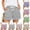 Black, variant on UDAUDU Women's Striped Shorts Casual Elastic Waist Summer Vacation Beach Drawstring Lounge Shorts with Expanding Pockets Purple M