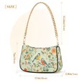 thumbnail image 3 of FORMRS Womens Shoulder Bag with Chain Strap Clutch Purse Cute Tote Handbag, Green Floral Pattern, 3 of 7