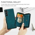 thumbnail image 3 of For Samsung Galaxy A54 5G Case, Detachable 2 in 1 PU Leather Zipper Wallet Case for Women Men with RFID Blocking Removable Card Holder Slot Magnetic Closure Shockproof Protective Phone Cover,Blue, 3 of 10