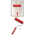 thumbnail image 1 of 2 Pcs Texture Embossée Décoration Murale Outils de Brosse DIY Manchon à Rouleau avec Poignée, 1 of 10