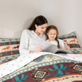 thumbnail image 5 of Feelyou Hippie Cactus Queen Comforter Set, Rustic Horse Animal Bedding Sets, Southwestern Style Reversible Bedding Comforter Set, Breathable Home Decor,3 Pieces, 5 of 8