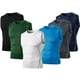 thumbnail image 3 of TFixol Camiseta sin mangas de compresión para hombre, chaleco sin mangas con cuello redondo, corte ajustado de secado rápido, 3 of 8