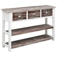 thumbnail image 2 of vidaXL Sideboard with 3 Drawers Console Table Side Table with 2 Shelves Wood, 2 of 9