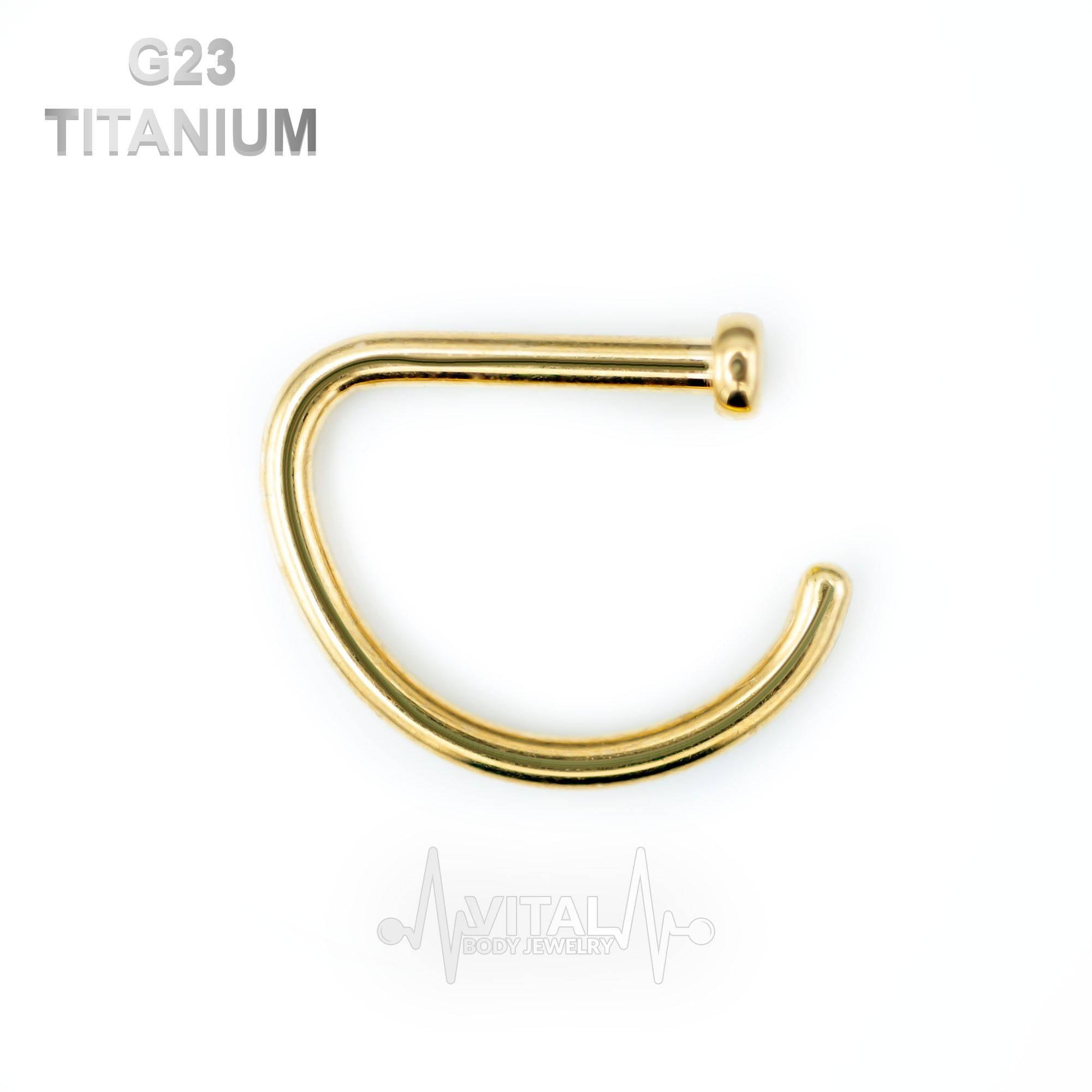 Buy Yellow Gold Nose Pins for Girls by KuberBox Online | Ajio.com