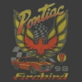 thumbnail image 2 of Men's General Motors Retro Pontiac Firebird Logo Graphic Tee Charcoal 2X Large, 2 of 5