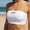 White, variant on QSAWXQZ Women's Bandeau Bikini Strapless Seamless Stretch Pullover Swim Top XS