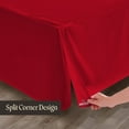 thumbnail image 5 of SGI Bedding 21 Inch Pleated Bed Skirt | Microfiber Bed Skirt | Fade Resistant, Wrinkle Free, Anti-static, Decorative, Extra Storage Space, Clutter-Free | California King, Blood Red, 5 of 8