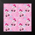 thumbnail image 2 of Pink Snowman Pattern 20x20 Black Modern Framed Museum Art Print Titled - Sheena Pike Art And Illustration, 2 of 5