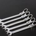 thumbnail image 3 of Metric Gear Spanners Flexible Head Gear Wrench Garage Tools Steel Multifunctional Car Hand Tools Ratchet Combination Set Durable 6MM, 3 of 6