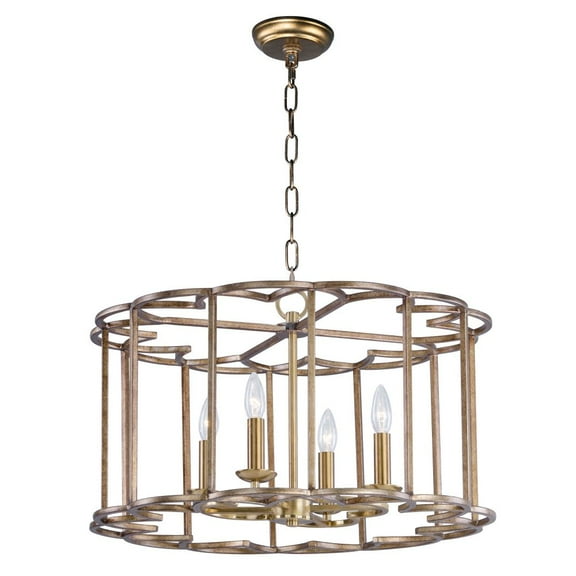 24736BZF Maxim Lighting Helix-Four Light Chandelier-24 Inches wide by 14.5 inches high     -Traditional Installation