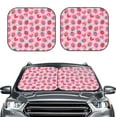 thumbnail image 2 of Hirioo Haear Strawberry for 2PCS Windshield Sun Shade Foldable | Front Windshield Shade for Sun, Heat and UV Rays-Medium, 2 of 6