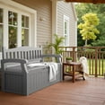 thumbnail image 3 of Devoko 82 Gallon Storage Patio Bench and Deck Box Organization Storage Combi for Patio, Garden, 3 of 7